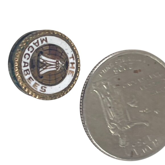 The Maccabees Vintage Lapel Pin Button Badge Metal Enamel Collectible Memorabili - Picture 4 of 5